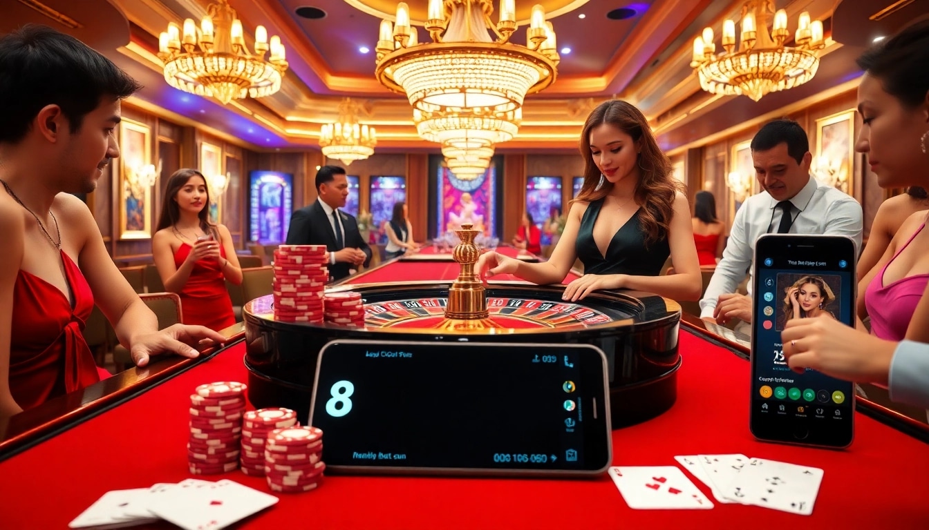 Players engaging in high-stakes roulette at a luxurious casino with the s8 online betting interface displayed.