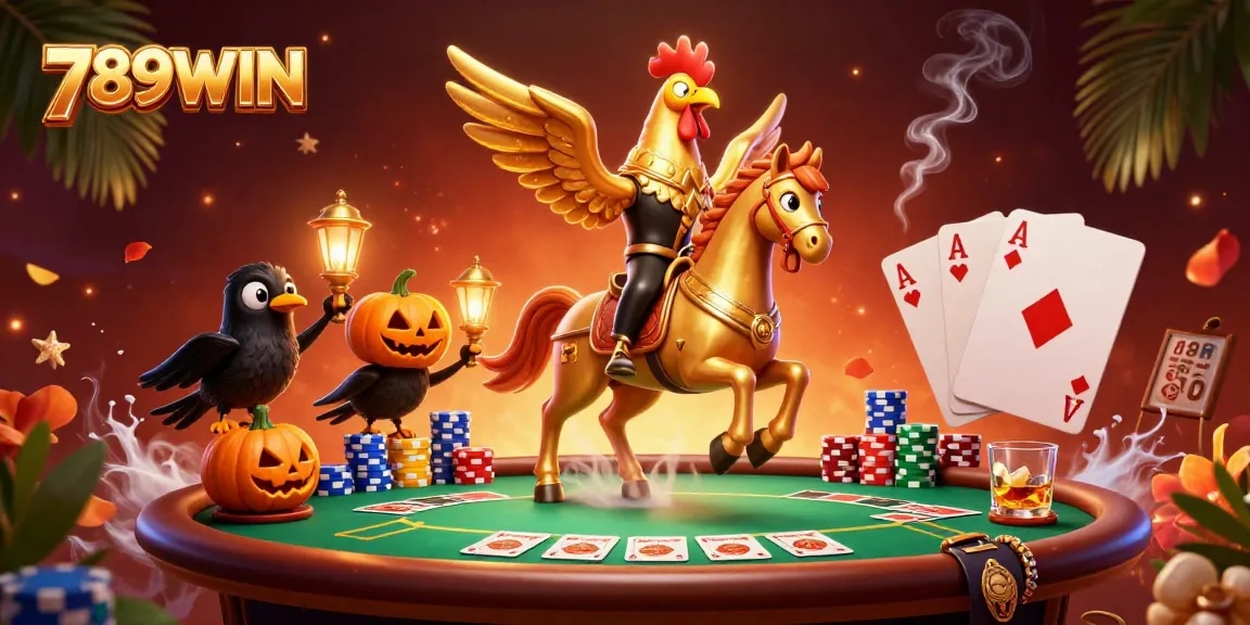Join the thrilling casino experience at 789WIN with dynamic characters and vibrant game elements.