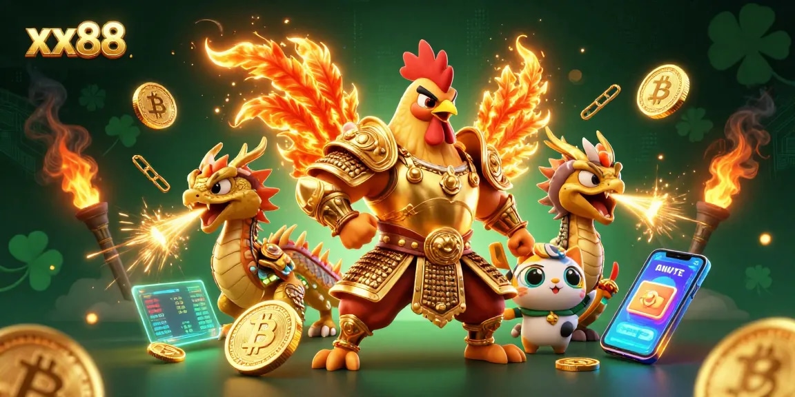 Engage in thrilling matches at xx88, with vibrant casino elements and dynamic characters.