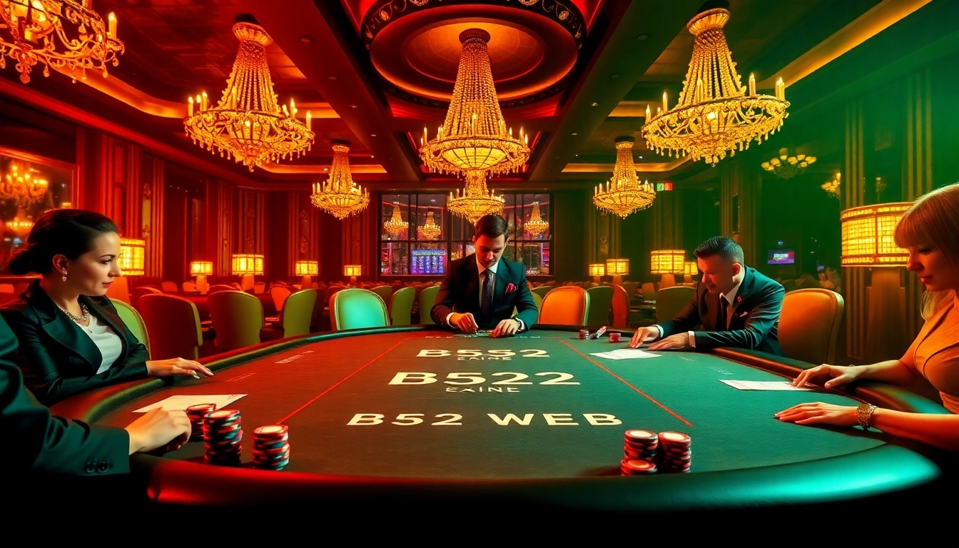 Experience thrilling gameplay at B52 WEB with stylish poker chips and an elegant casino ambiance.