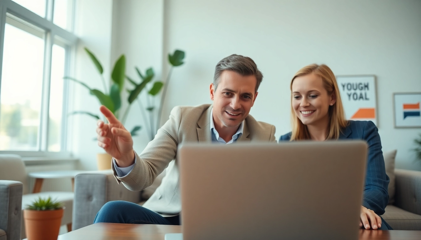 business coach California advising a client in a bright and modern office