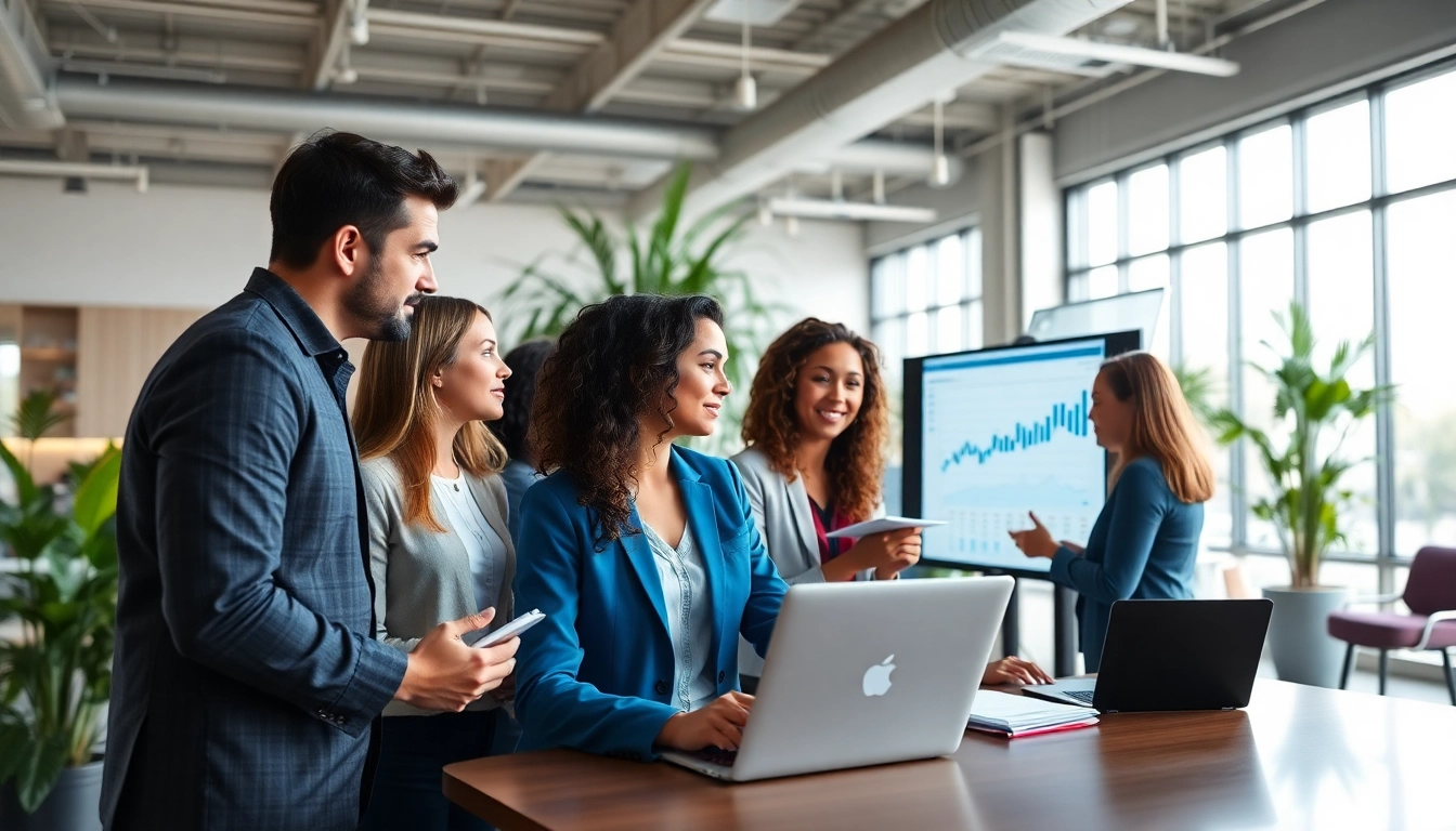 Enhance your business with Search Engine Optimization Clearwater strategies in a vibrant office setting.