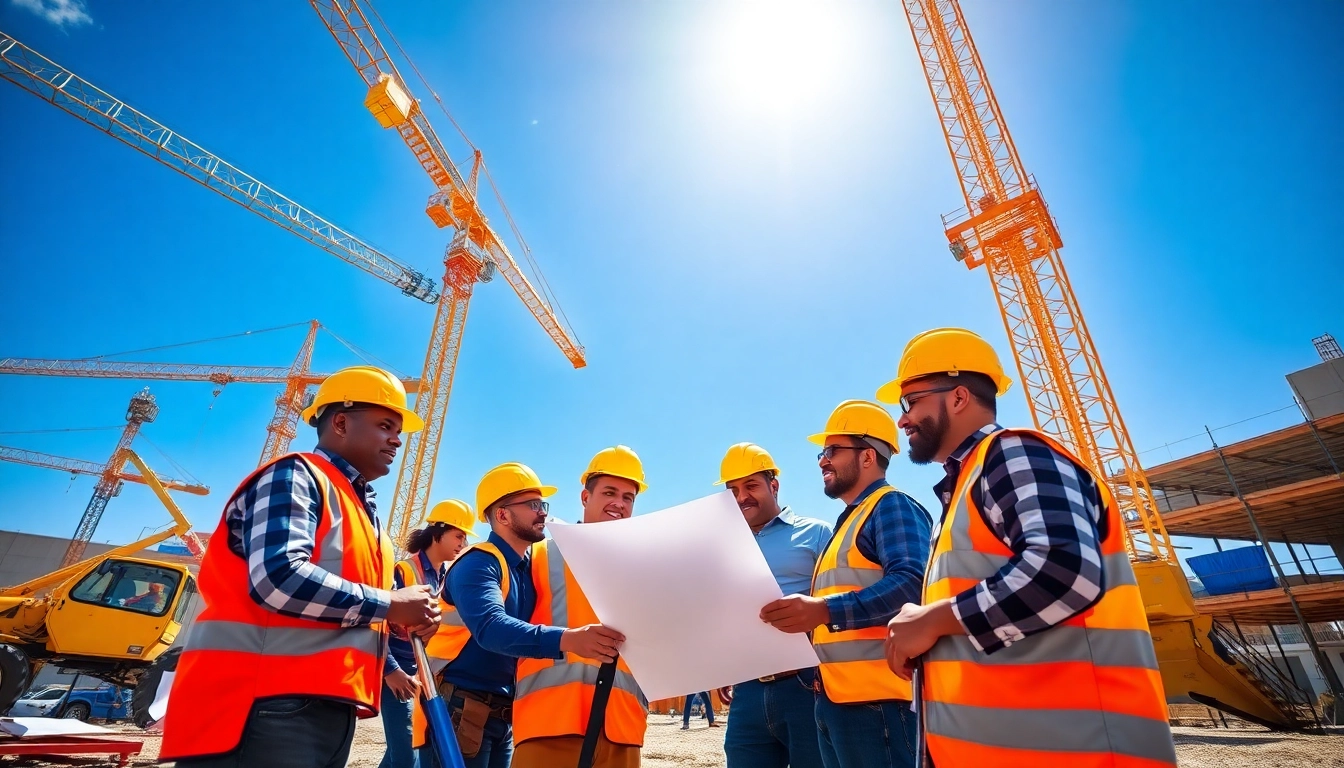 New Jersey Commercial General Contractor team collaborating on a construction project.