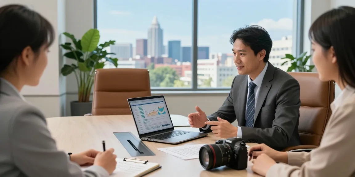 Engaging financial advisor in Reston, VA, assisting clients with tailored financial strategies.